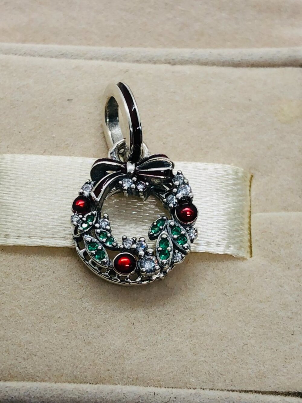 ✨🔥Pandora Holiday Wreath Double Dangle Charm